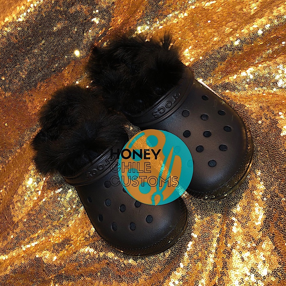 Custom Fur-lined Crocs! - Picture 2 of 2